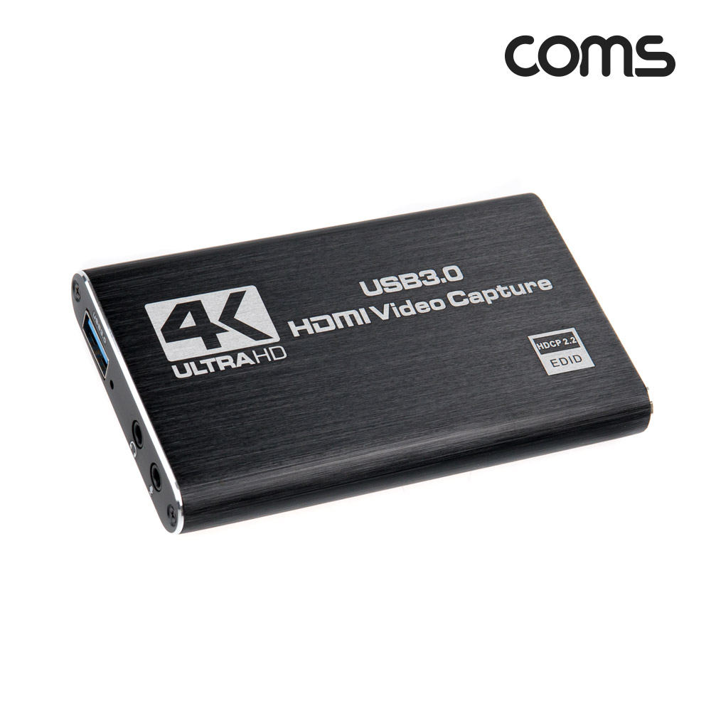 Coms USB 3.0 HDMI 캡쳐, UHD 4K 60Hz 입출력, 1080P@60Hz 녹화, 오디오 마이크 연결, 캡처, 캡쳐장치, 캡쳐보드