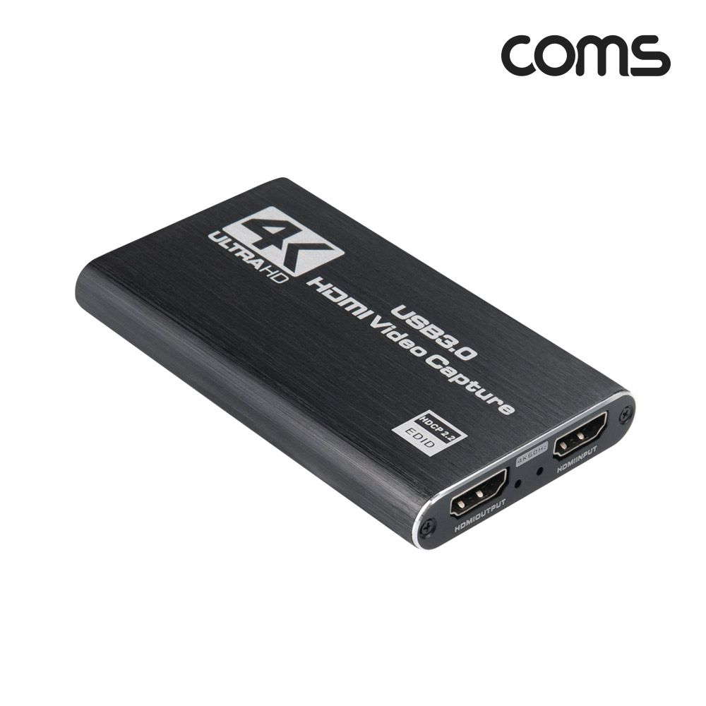 Coms USB 3.0 HDMI 캡쳐, UHD 4K 60Hz 입출력, 1080P@60Hz 녹화, 오디오 마이크 연결, 캡처, 캡쳐장치, 캡쳐보드