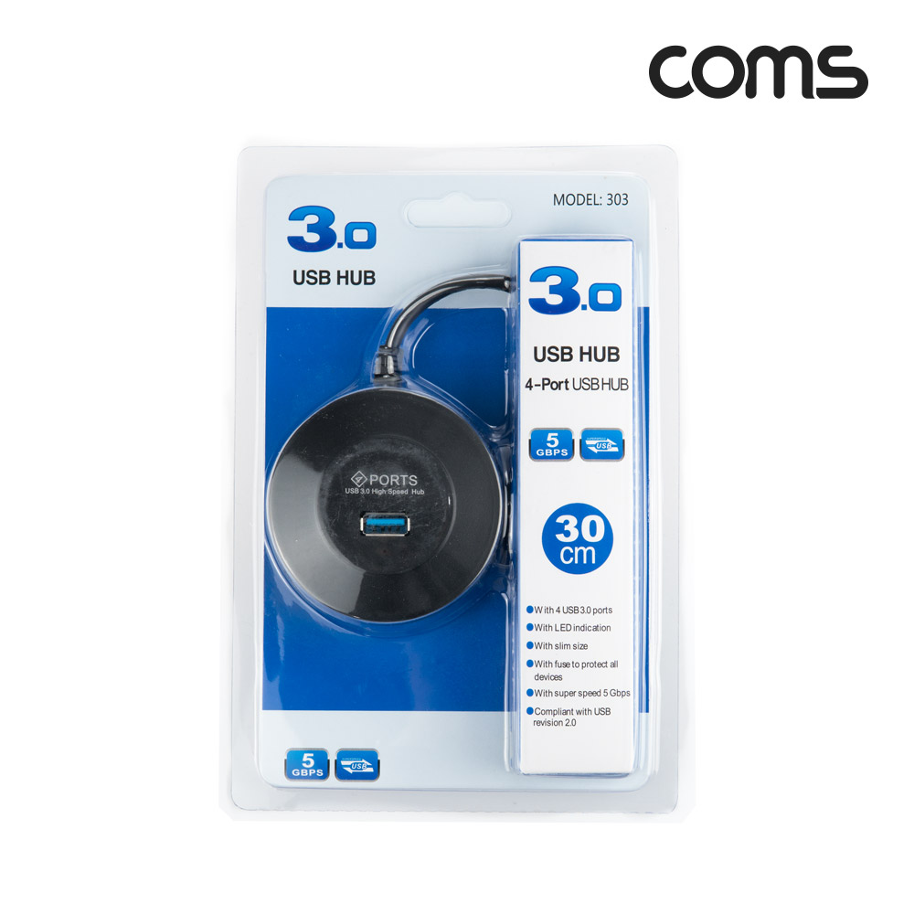 Coms USB 3.0 A 허브 4포트 4Port USB 2.0 A 3포트+USB 3.0 A 1포트 보조전원