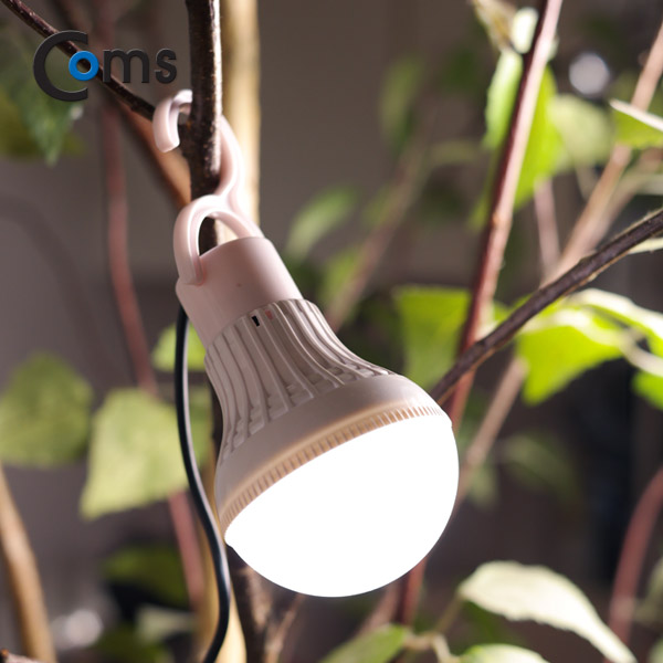 Coms 캠핑용 USB LED 램프, (5V / 3W), 고리 일체형