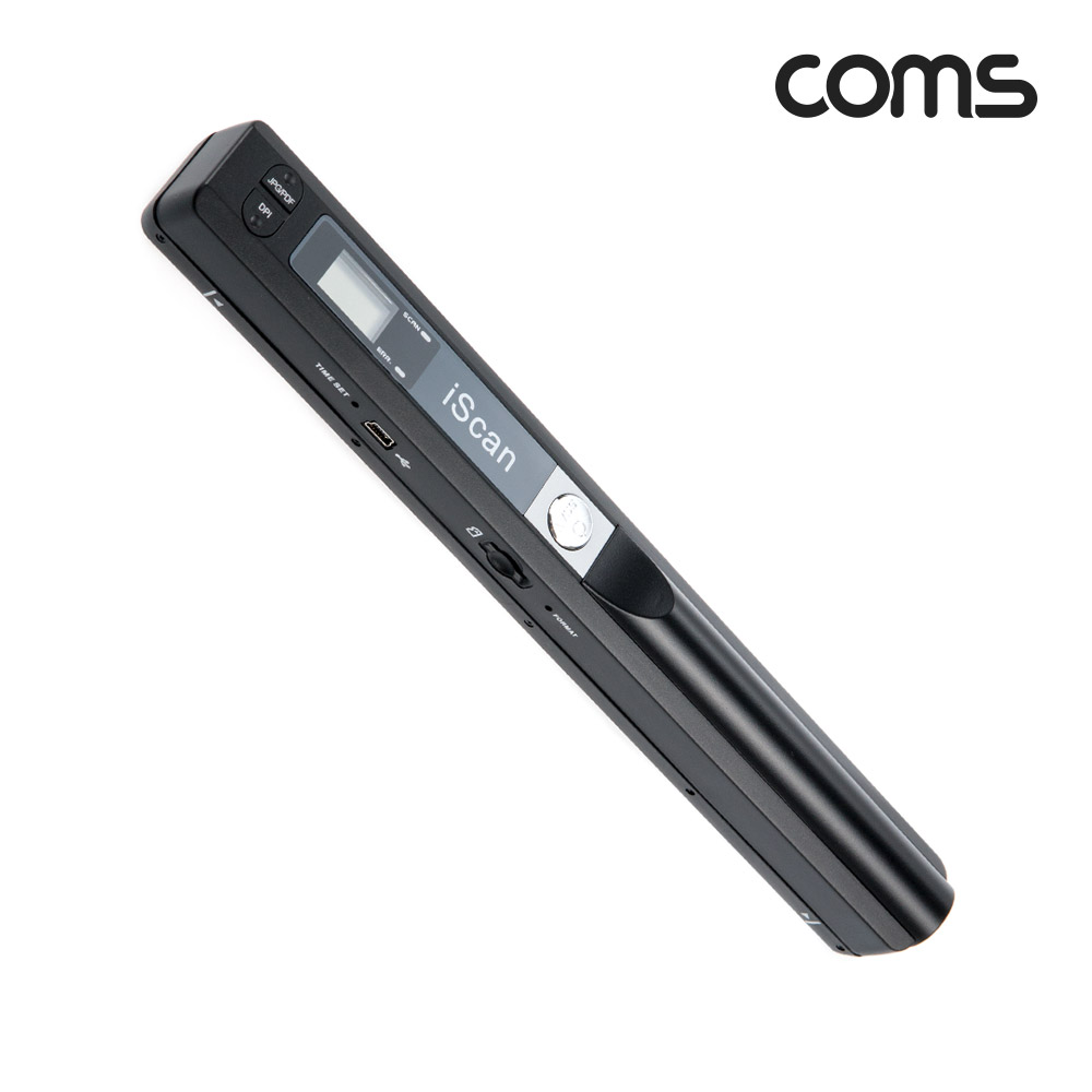 Coms 휴대용 무선 스캐너 스캔 미니 소형 핸드 핸디형 포터블 Black 배터리미포함