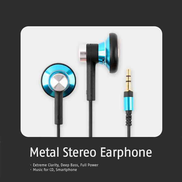 Coms 이어폰 일반형, Blue