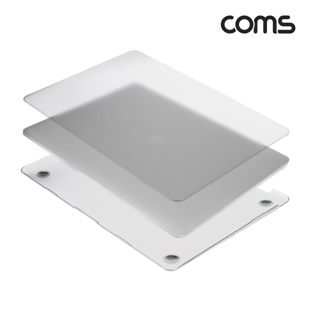 Coms 노트북 보호 하드케이스 보호가이드 반투명 화이트 에어 Air 13형 2020 A2179 A2337