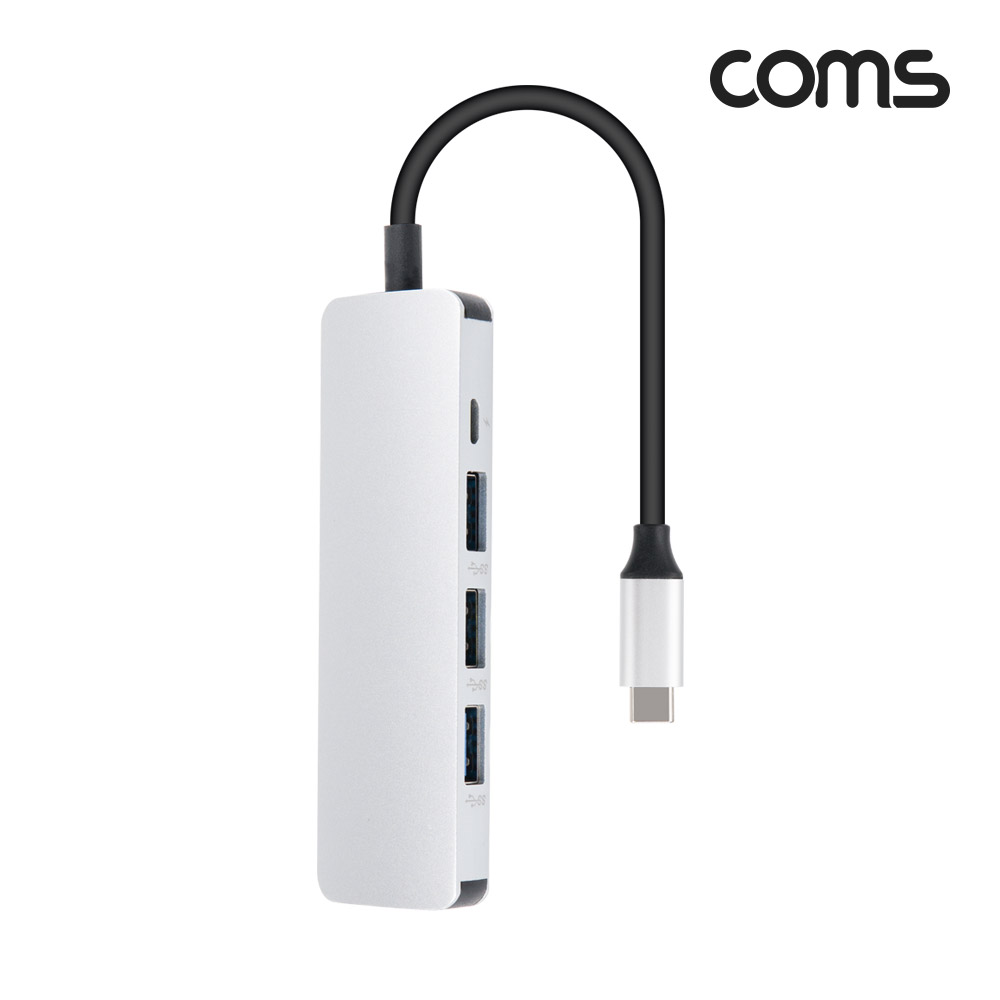 Coms Type C USB 3.0 허브 4포트 4Port 컨버터 OTG C타입
