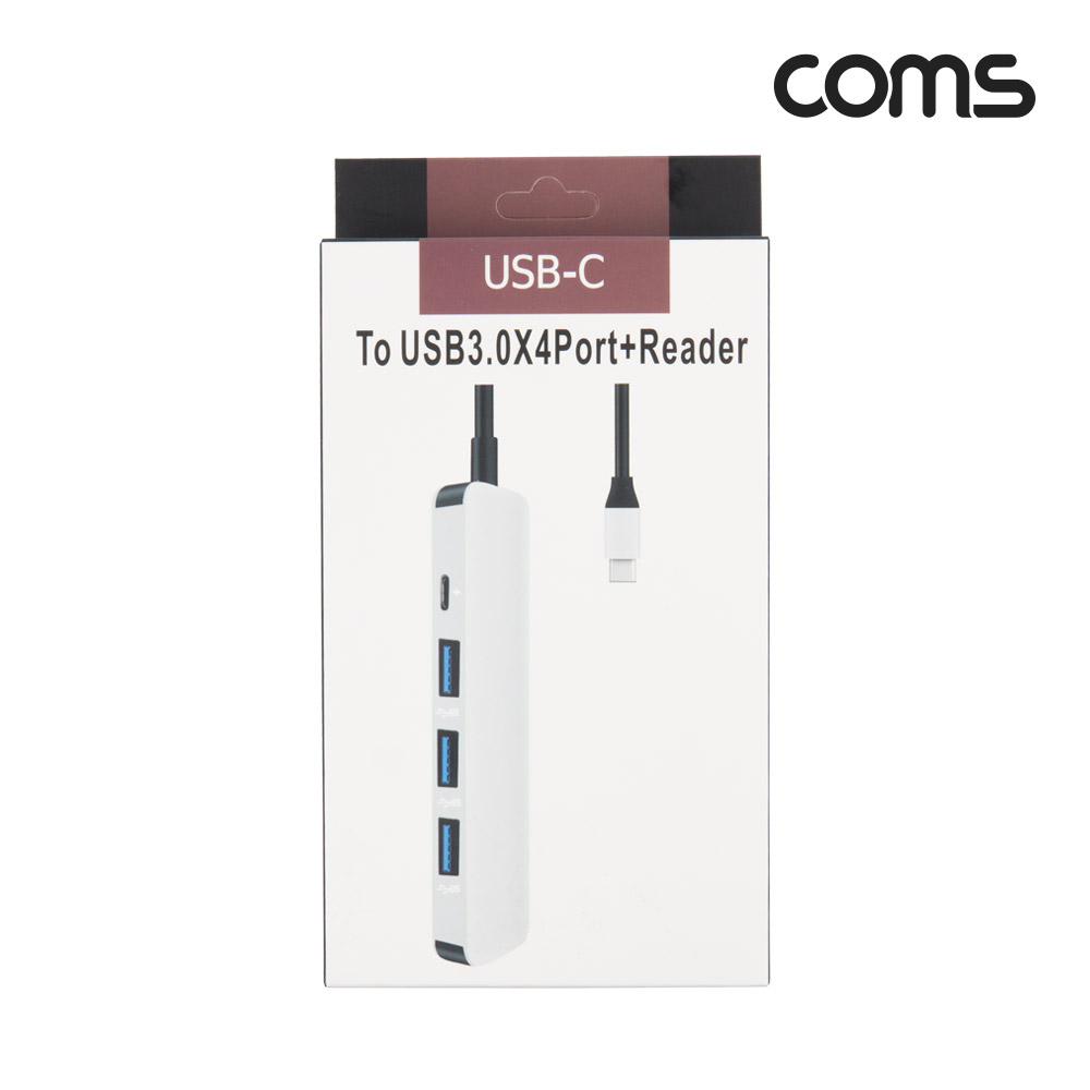 Coms Type C USB 3.0 허브 4포트 4Port 컨버터 OTG C타입
