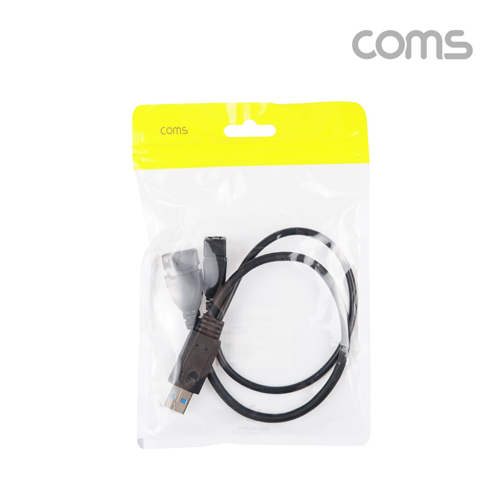 Coms USB 3.0 A Y 케이블 30cm USB 3.0 A M to USB 3.0 A F + USB 2.0 A F 추가 전원공급