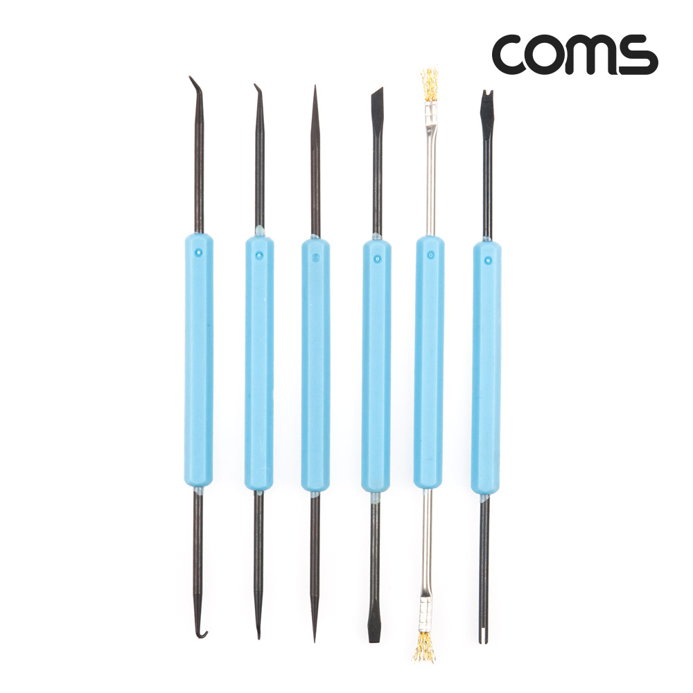 Coms 공구 납땜 보조툴 키트 세트 PCB 납땜공구 장비 용품 수리 6개입