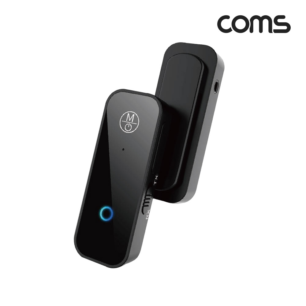 Coms 블루투스 v5.1 오디오 송수신기 AUX 스테레오 Stereo 3.5mm 무선 휴대용 리시버 동글 Bluetooth