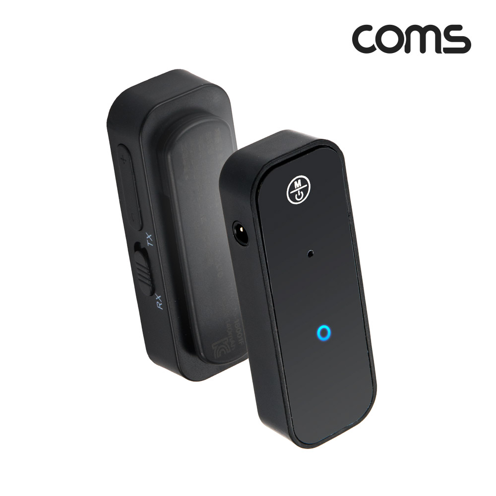 Coms 블루투스 v5.1 오디오 송수신기 AUX 스테레오 Stereo 3.5mm 무선 휴대용 리시버 동글 Bluetooth