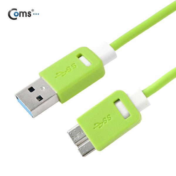 Coms 갤럭시 노트3, S5 / Micro USB(B) 케이블, Green, 1.5M