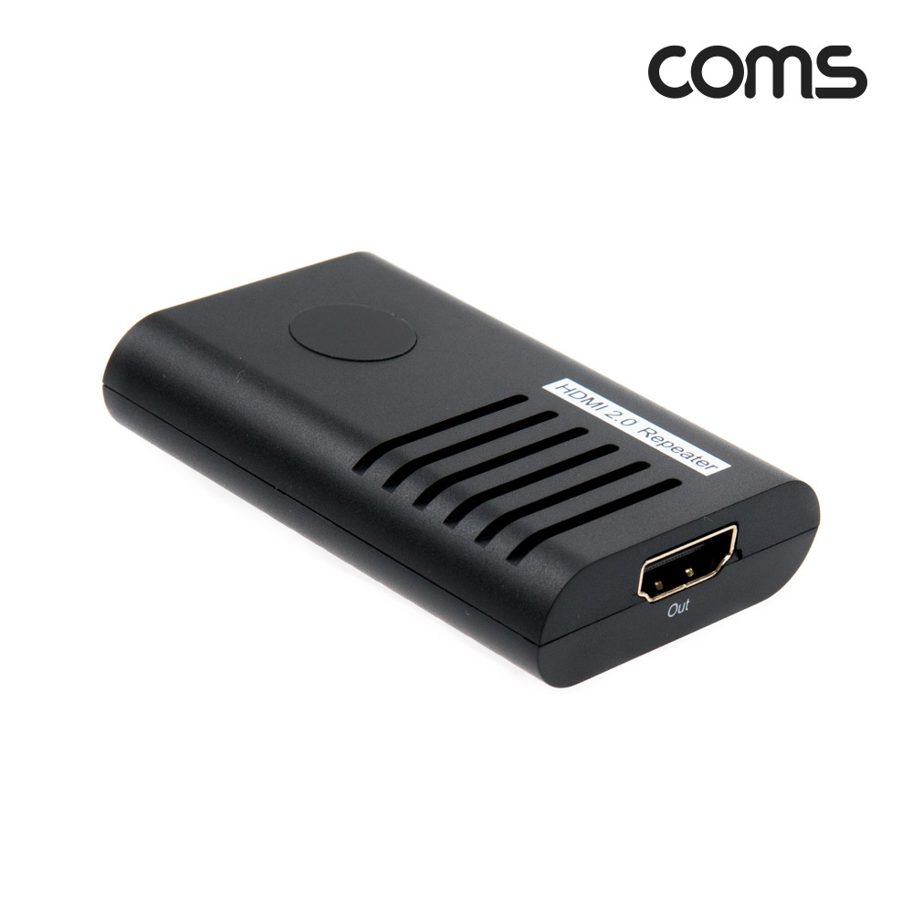 Coms HDMI 2.0 젠더형 리피터 4K@60Hz 최대 25M USB전원