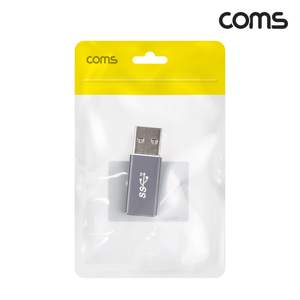 Coms USB 3.1 Type C 변환젠더 C타입 F to USB 3.0 A M 10Gbps 고속전송