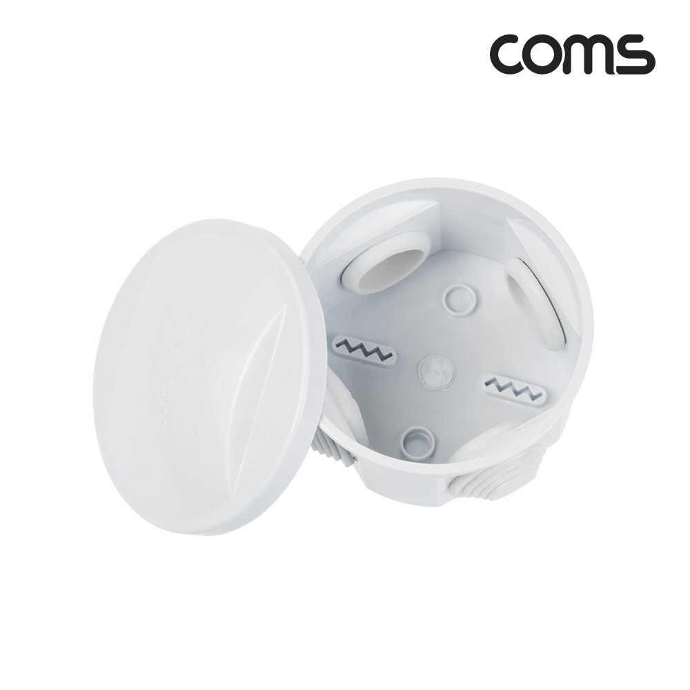 Coms 전선 보호 배선함 원형 BOX 박스 소형 미니 80x50 IP55 방수 DIY 플라스틱 몰딩 케이스