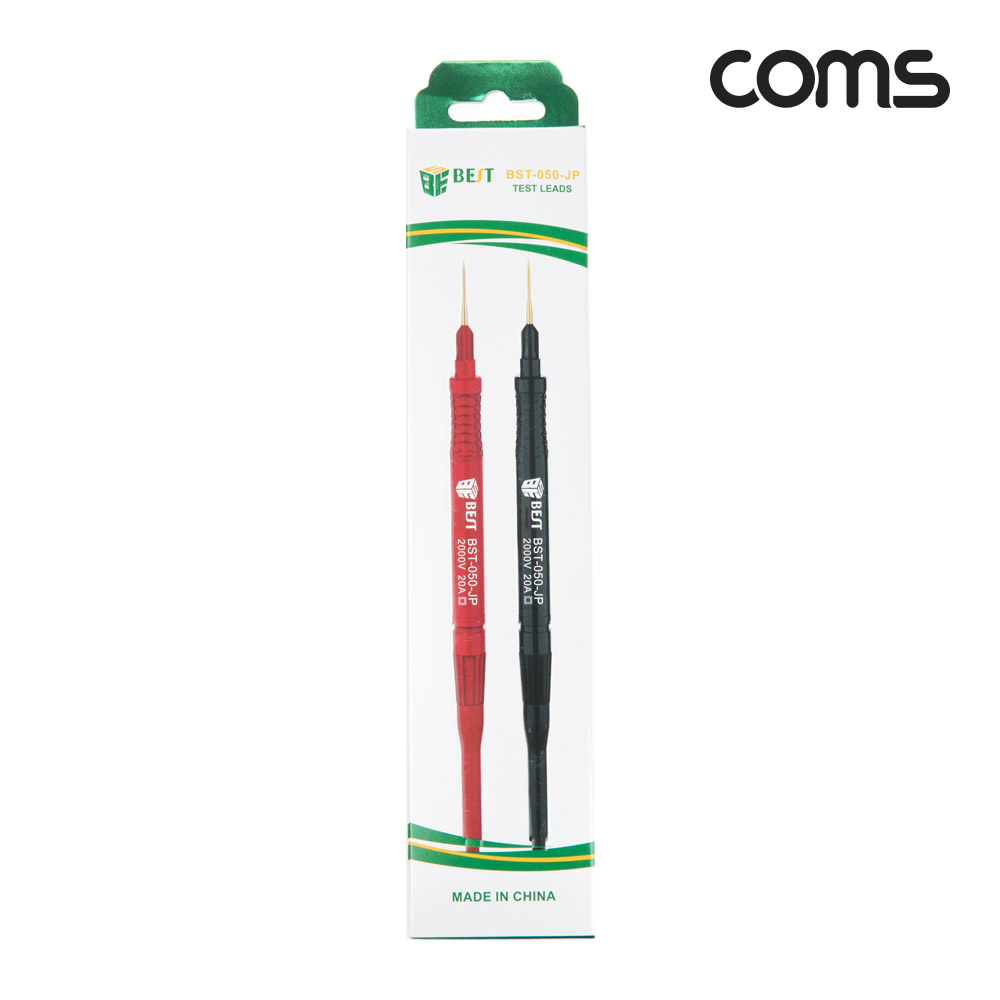 Coms 테스터 탐침형 측정침 2000V 20A 보호캡 케이블