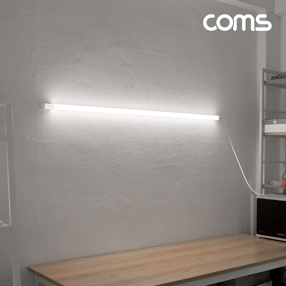 Coms LED 모듈(램프) 18W, 6500K, 주광색(흰색), 120cm, 사진촬영/간판/조명용, 직부등, 간접조명, 천장/벽면 설치, 실내/다용도 가정,사무용
