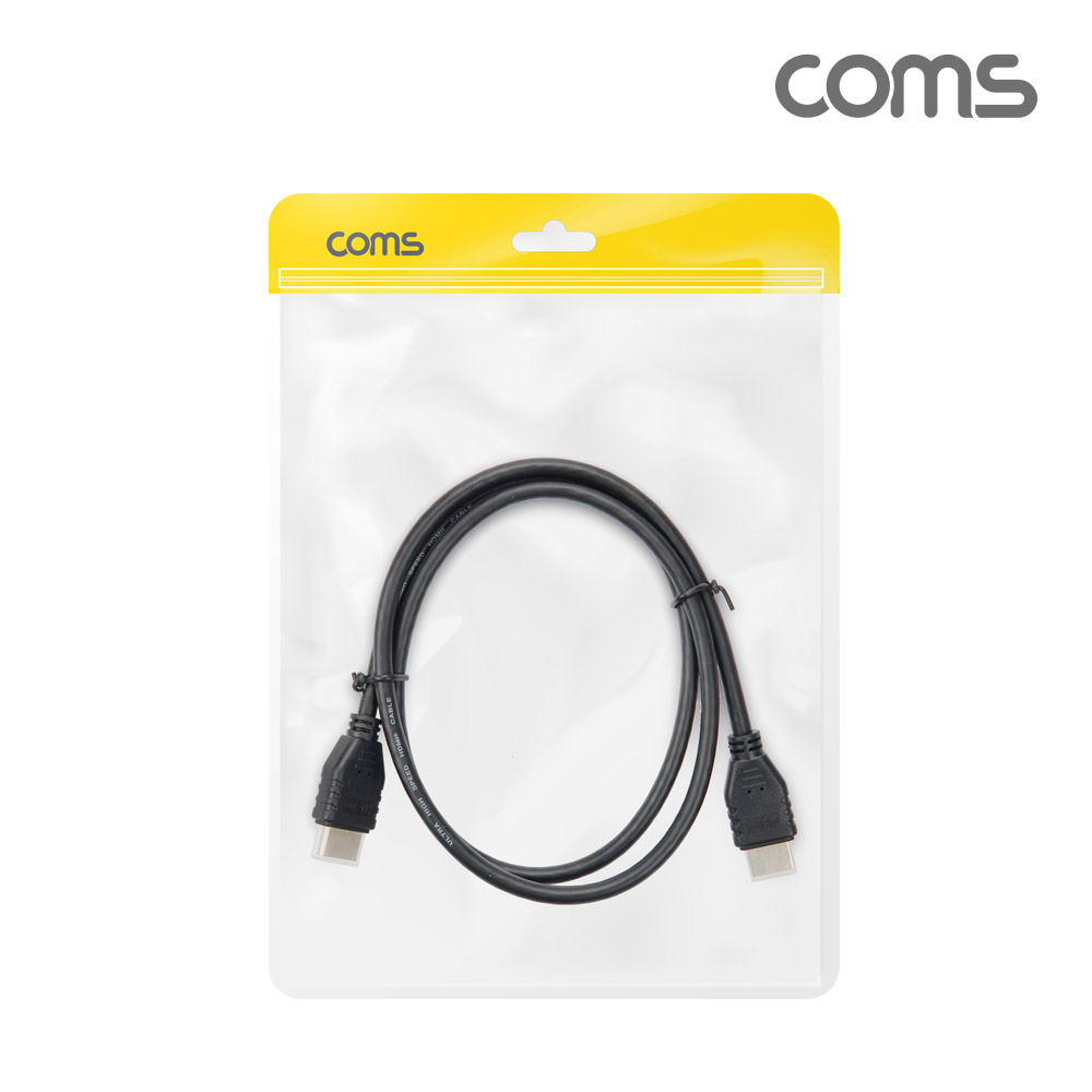 Coms HDMI V2.1 케이블 8K@60Hz UHD 1m, HDMI 협회 퀄리티 인증, 30AWG, CCS, PVC