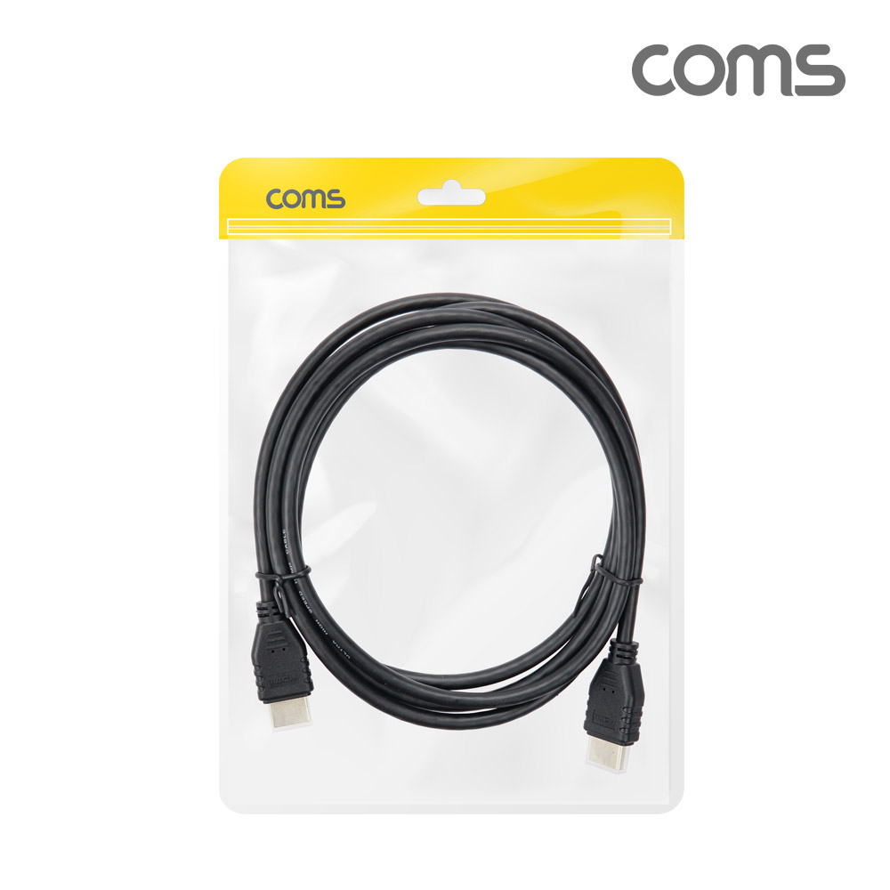 Coms HDMI V2.1 케이블 8K@60Hz UHD 2m, HDMI 협회 퀄리티 인증, 30AWG, CCS, PVC