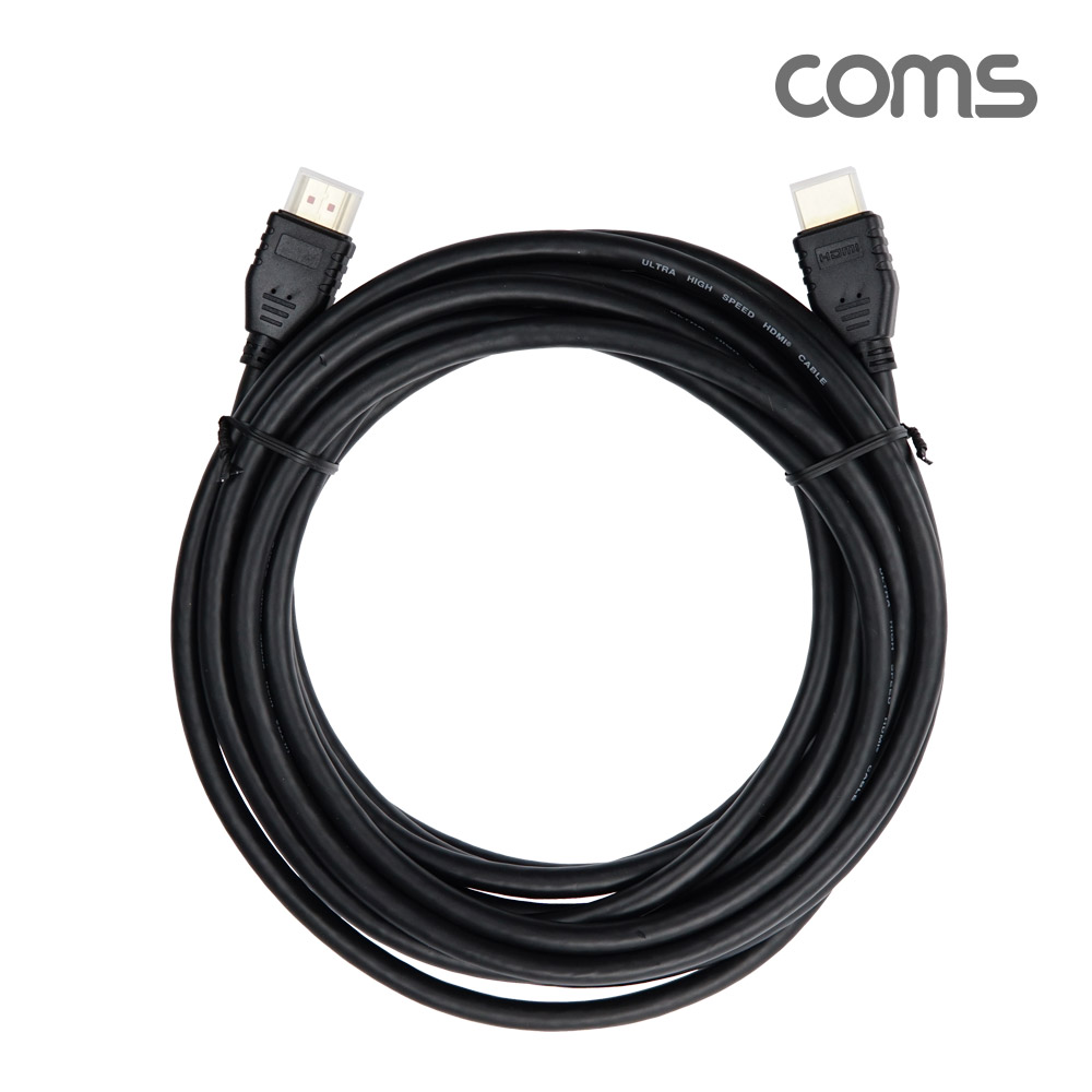 Coms HDMI V2.1 케이블 8K@60Hz UHD 5m, HDMI 협회 퀄리티 인증, 30AWG, CCS, PVC
