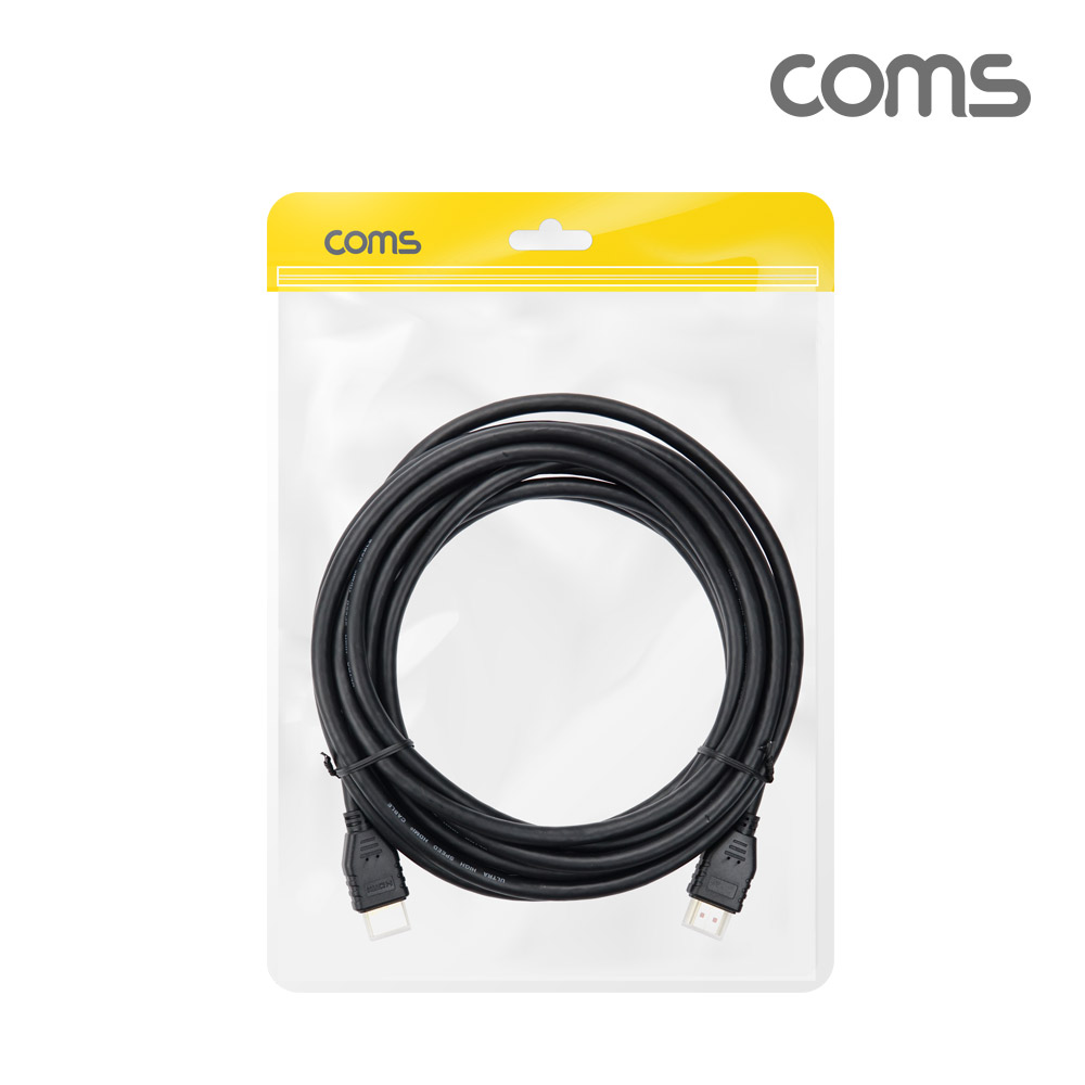 Coms HDMI V2.1 케이블 8K@60Hz UHD 5m, HDMI 협회 퀄리티 인증, 30AWG, CCS, PVC