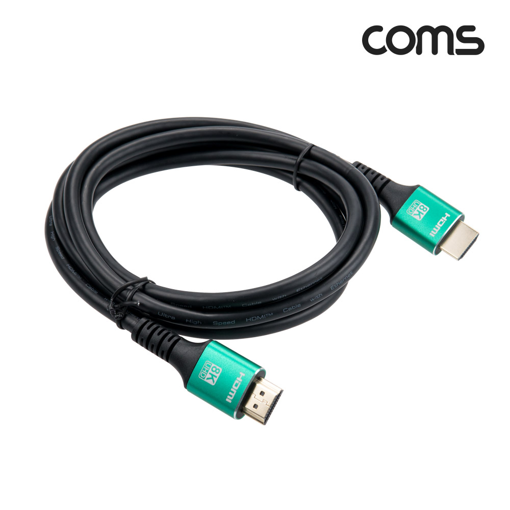 Coms HDMI V2.1 케이블 8K@60Hz UHD 2M M/M