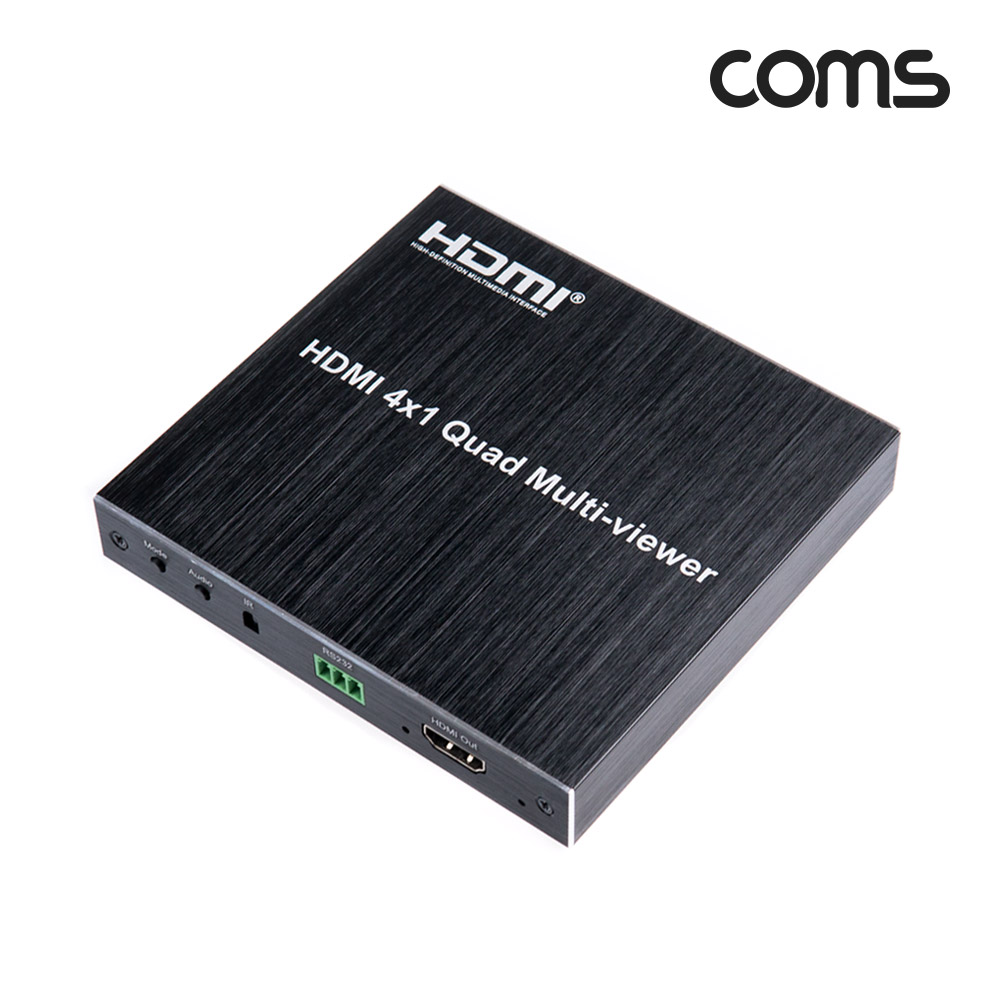 Coms HDMI 화면 분할기 4x1 1080P 60Hz 4포트 RS232 IR
