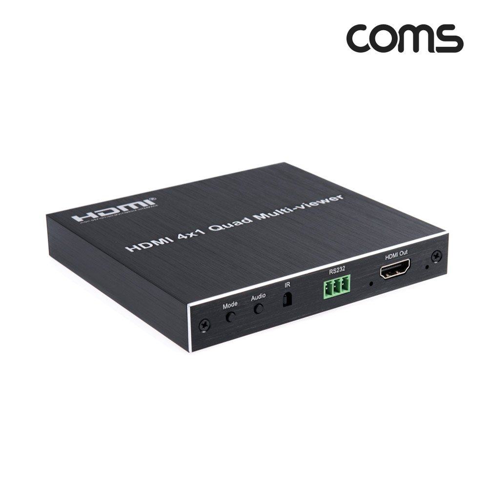 Coms HDMI 화면 분할기 4x1 1080P 60Hz 4포트 RS232 IR