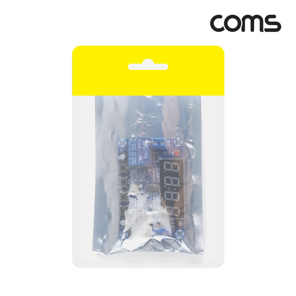 Coms DC 12V 타이머 모듈 3단계 온오프 타임 스위치 디지털 시계 알람