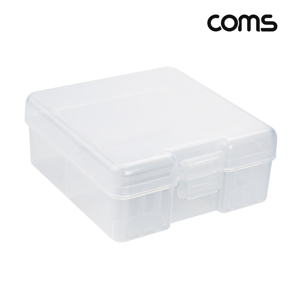 Coms 건전지 케이스 투명 AAA 100개 보관용 휴대용