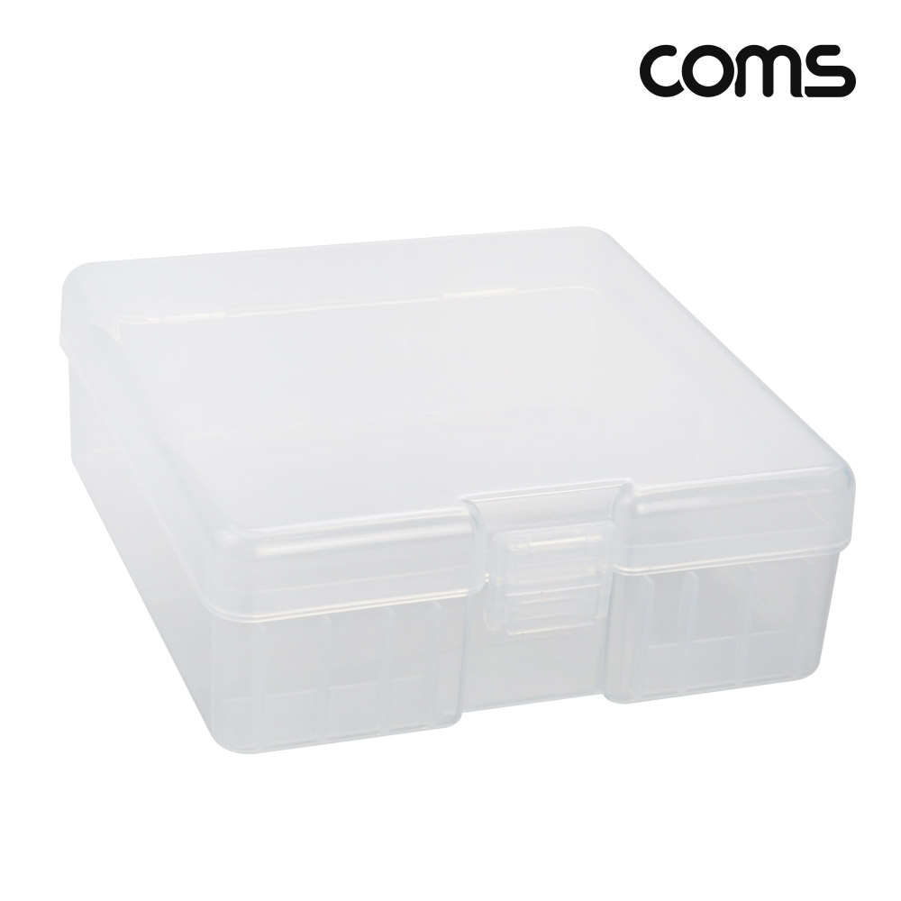 Coms 건전지 케이스 투명 AA 100개 보관용 휴대용