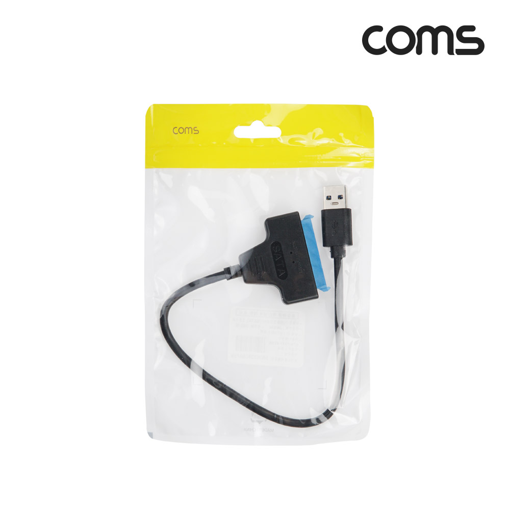 Coms USB Type A 3.0 to SATA 변환 컨버터 2.5형 HDD 5Gbps 노트북용 무전원 SATA 2/3 20cm