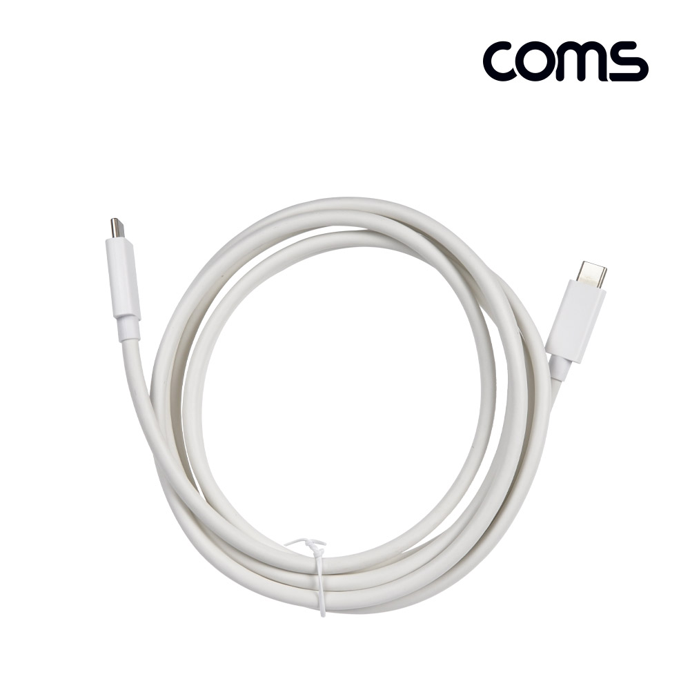 Coms USB 4.0 GEN2 Type C PD 고속충전 케이블 2m C타입 to C타입 240W E-Marker 이마커 최대 20Gbps