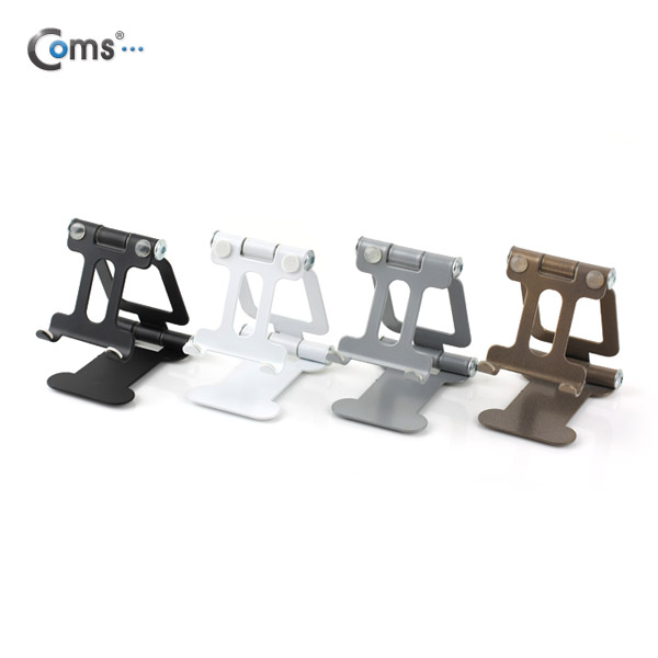 Coms 스마트폰 거치대(접이식), Silver, 차량거치/각도조절