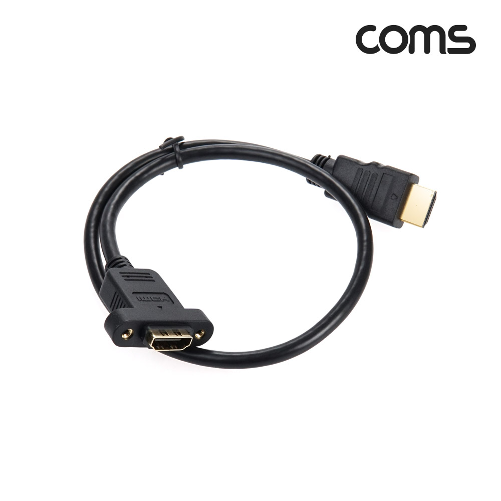 Coms HDMI 2.0 연장 케이블 젠더 4K 60Hz M/F 50cm