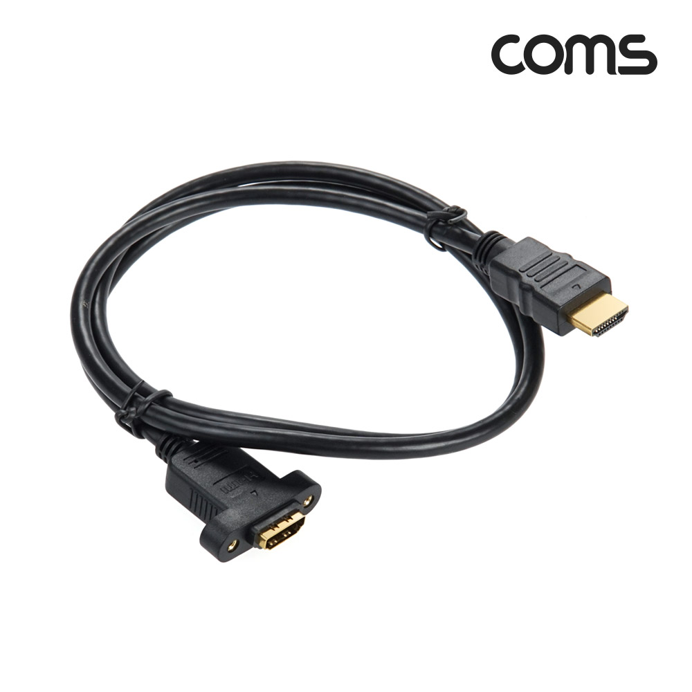 Coms HDMI 2.0 연장 케이블 젠더 4K 60Hz M/F 1M