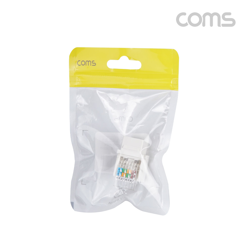 Coms 키스톤 잭 보호캡 CAT5e, 월 플레이트 장착용, RJ45 커플러