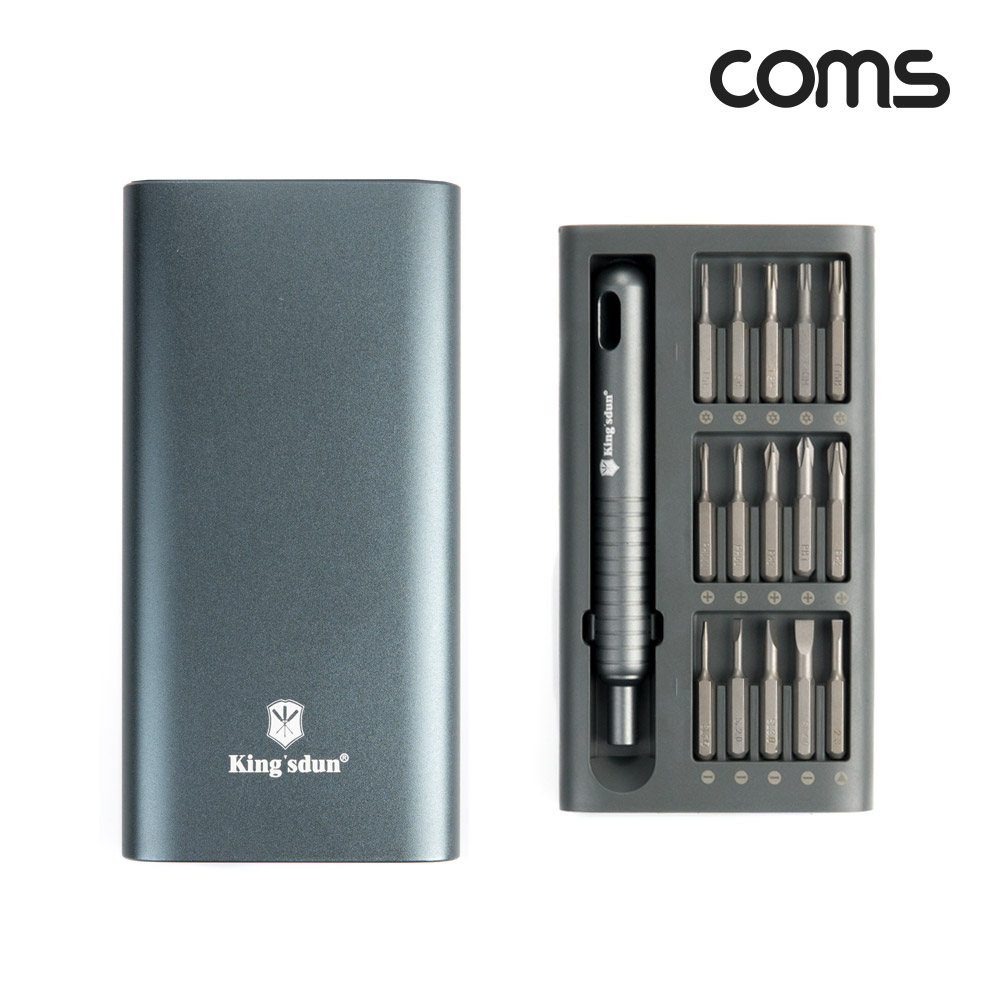 Coms 공구 드라이버 세트 30 in 1, 십자 일자 별 육각 비트 정밀 드라이버