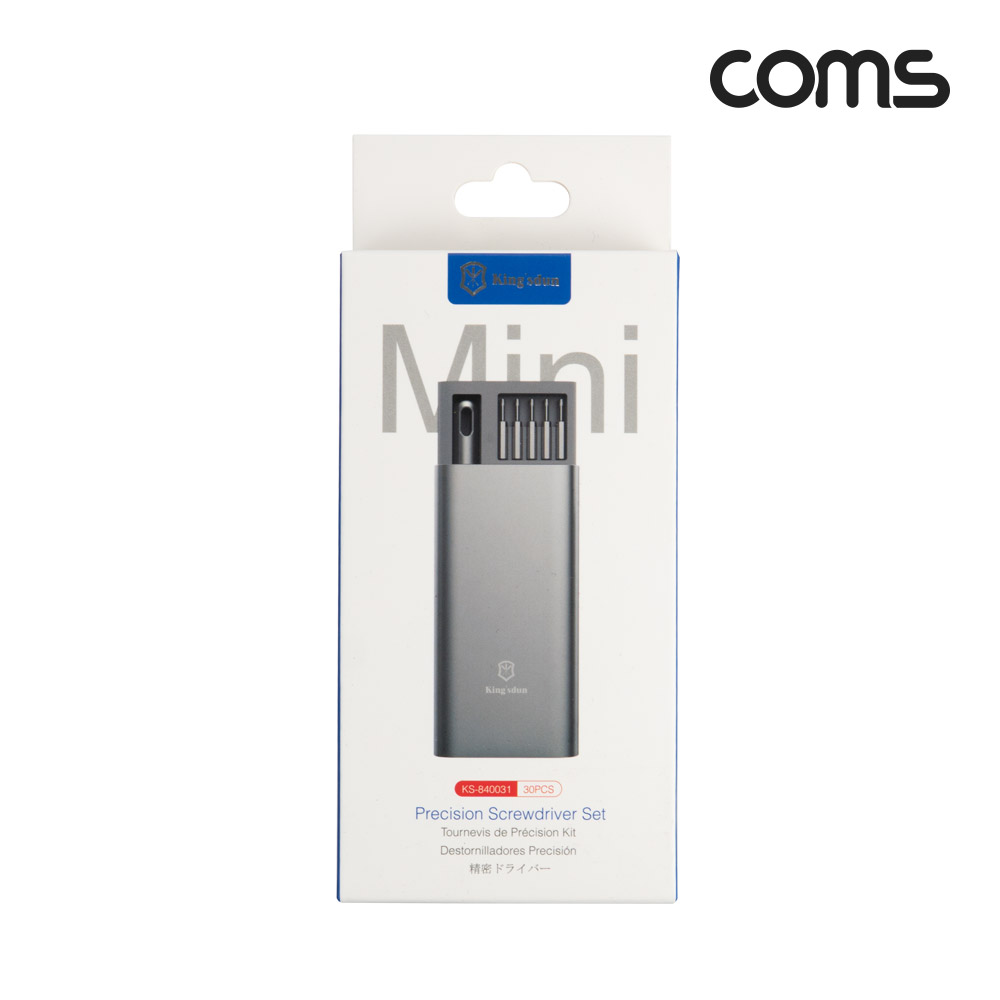 Coms 공구 드라이버 세트 30 in 1, 십자 일자 별 육각 비트 정밀 드라이버