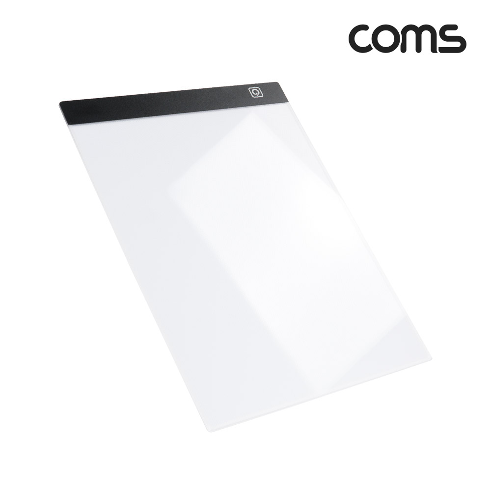 Coms USB LED 라이트 박스 A4규격 휴대용 소형 3단 밝기조절 원터치 라이트패드 애니메이션 원화 작화 트레이싱 보드 패드 드로잉 스케치