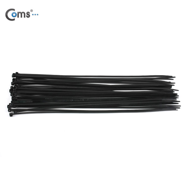 Coms 케이블 타이(50pcs), CHS-5 x 400/검정, 400mm x 5mm