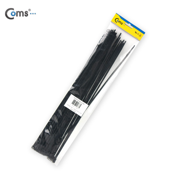 Coms 케이블 타이(50pcs), CHS-5 x 400/검정, 400mm x 5mm
