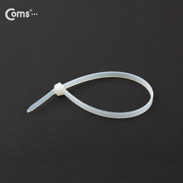 Coms 케이블 타이(100pcs), CHS-5 x 200/흰색, 200mm x 5mm