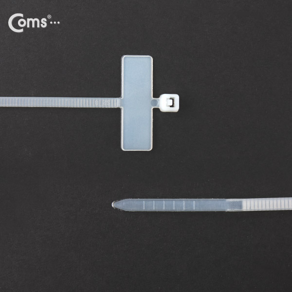 Coms 케이블 타이(마크 타이(100pcs), CHS-100MKT, 100mm x 2.5