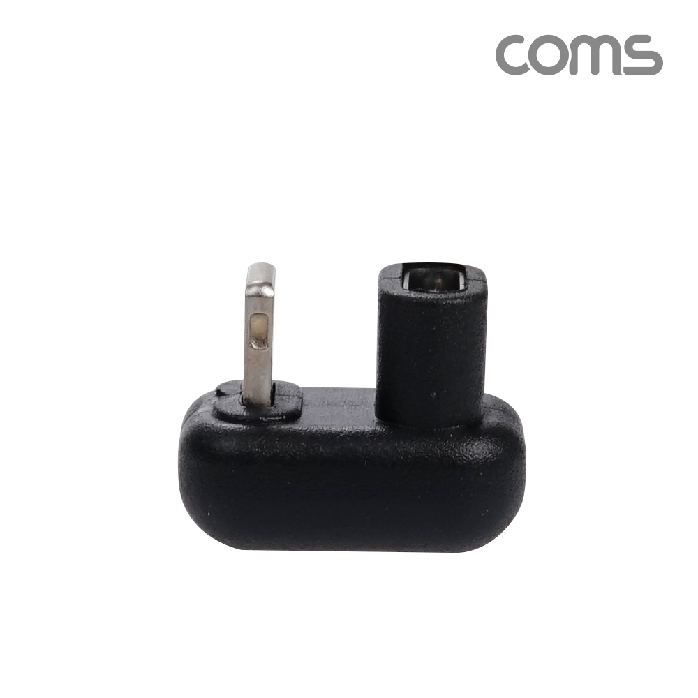 Coms iOS 8Pin 변환 젠더, USB 3.1 Type C 젠더 C타입 to 8핀 전면꺾임 180도 꺾임