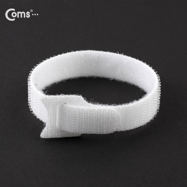 Coms 벨크로 타이(10pcs), MGT-250, 250mm/White/케이블 타이