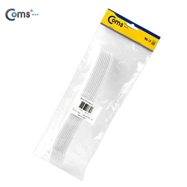 Coms 벨크로 타이(10pcs), MGT-250, 250mm/White/케이블 타이