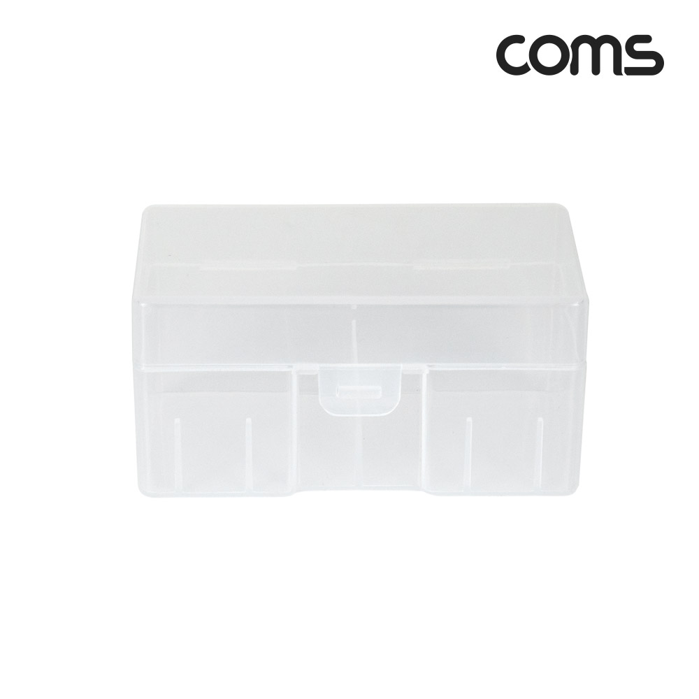 Coms 건전지 케이스 다용도 배터리 보관 휴대용 홀더 투명
