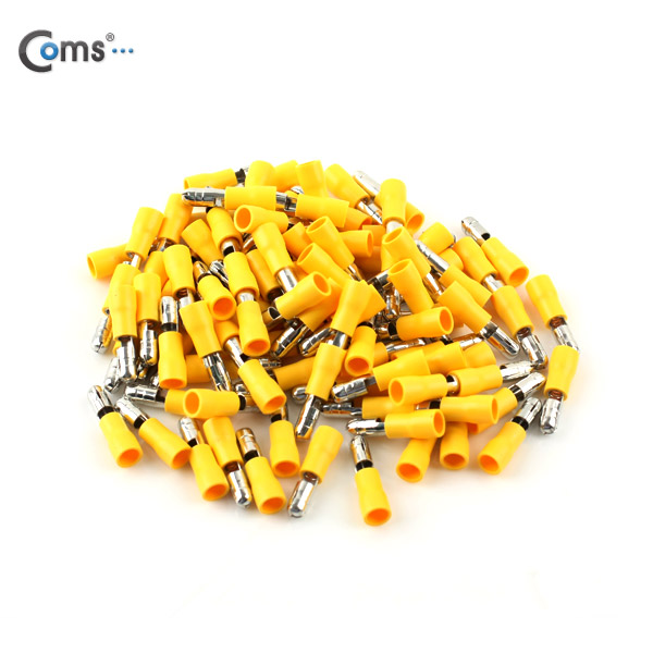 Coms Bullet 터미널(100pcs), MPD 5.5-195, 노랑, Male