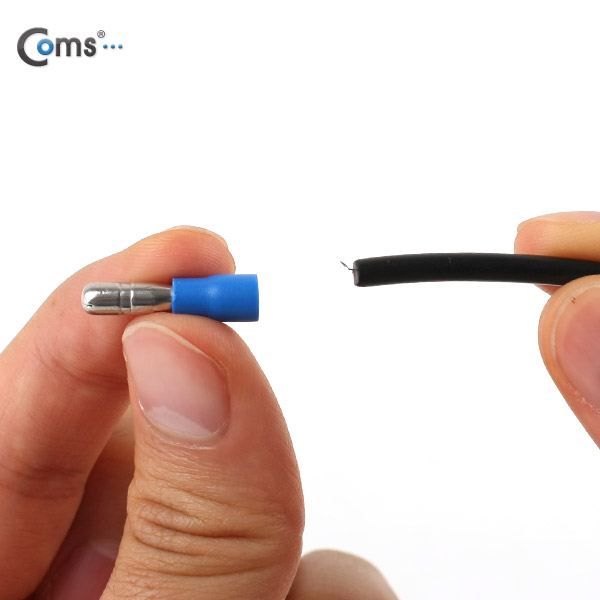 Coms Bullet 터미널(100pcs), MPD 2-156, 파랑, Male