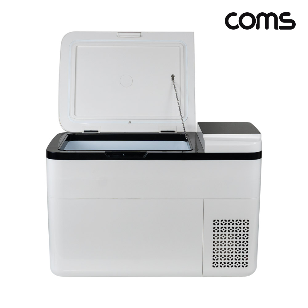 Coms 대용량 냉장/냉동고 28L 40W 가정용 휴대용 마이너스 영하 -25~영상 20도 차박 캠핑용 낚시 레저 220V 전원