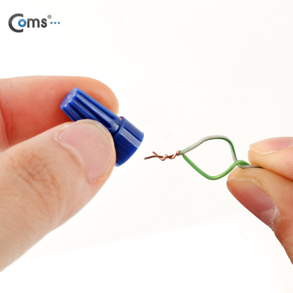 Coms 케이블 컨넥터 / 커넥터(100pcs), CHS-P72, 파랑/나사형